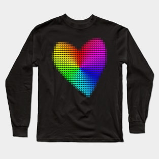 Valentines Day Spectrum Heart Filled with Hearts Long Sleeve T-Shirt